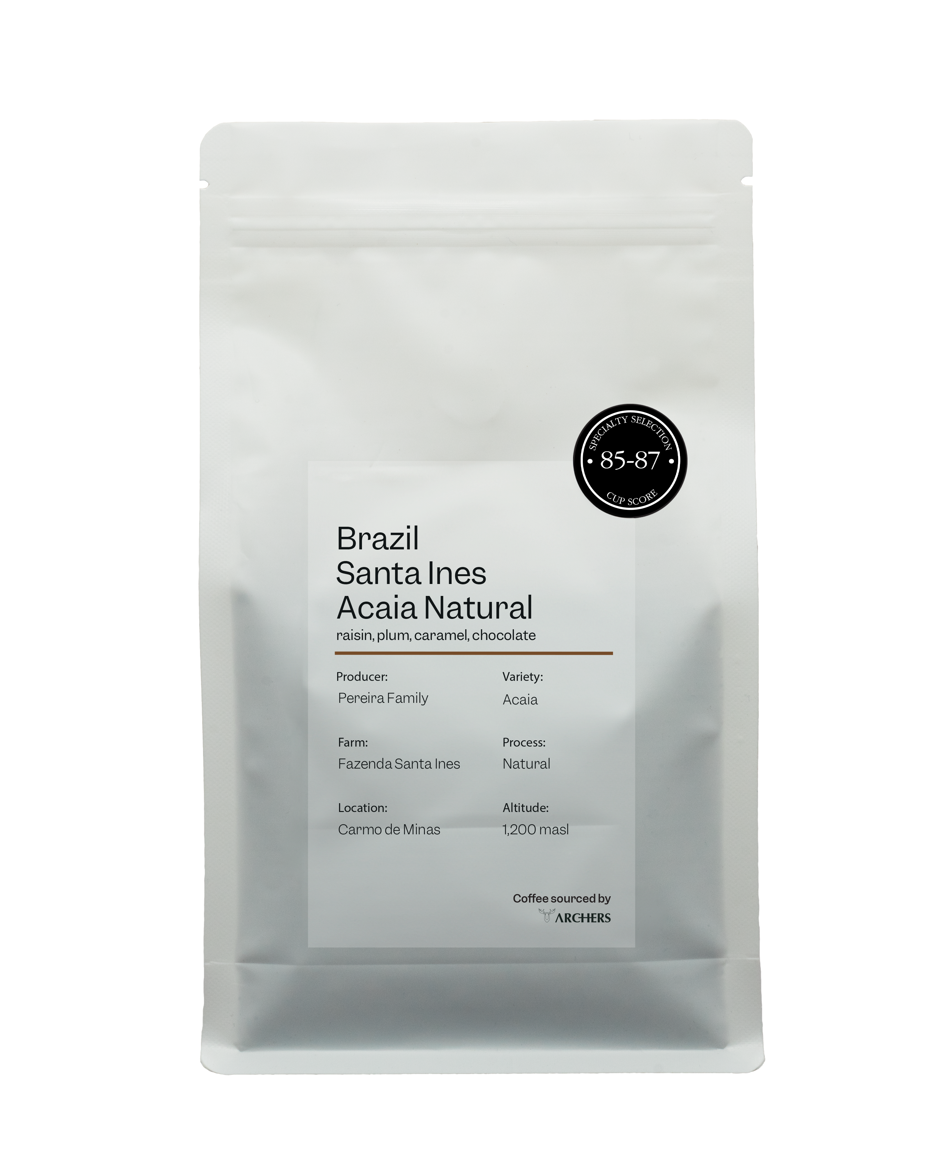 Brazil - Santa Ines, Acaia Natural - Filter Roast packshot