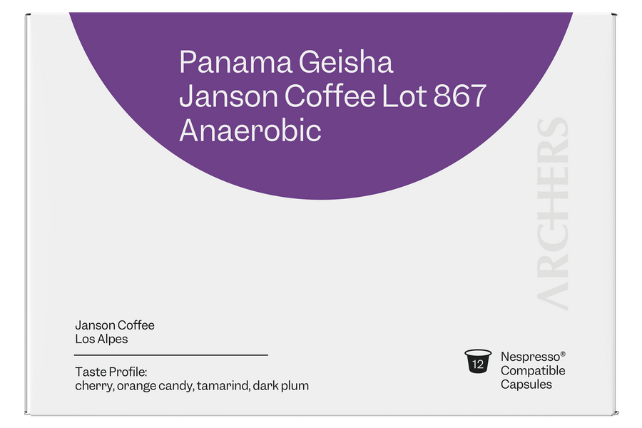 Panama - Janson Coffee Geisha Anaerobic Lot 867 - Coffee Capsule Box of 12