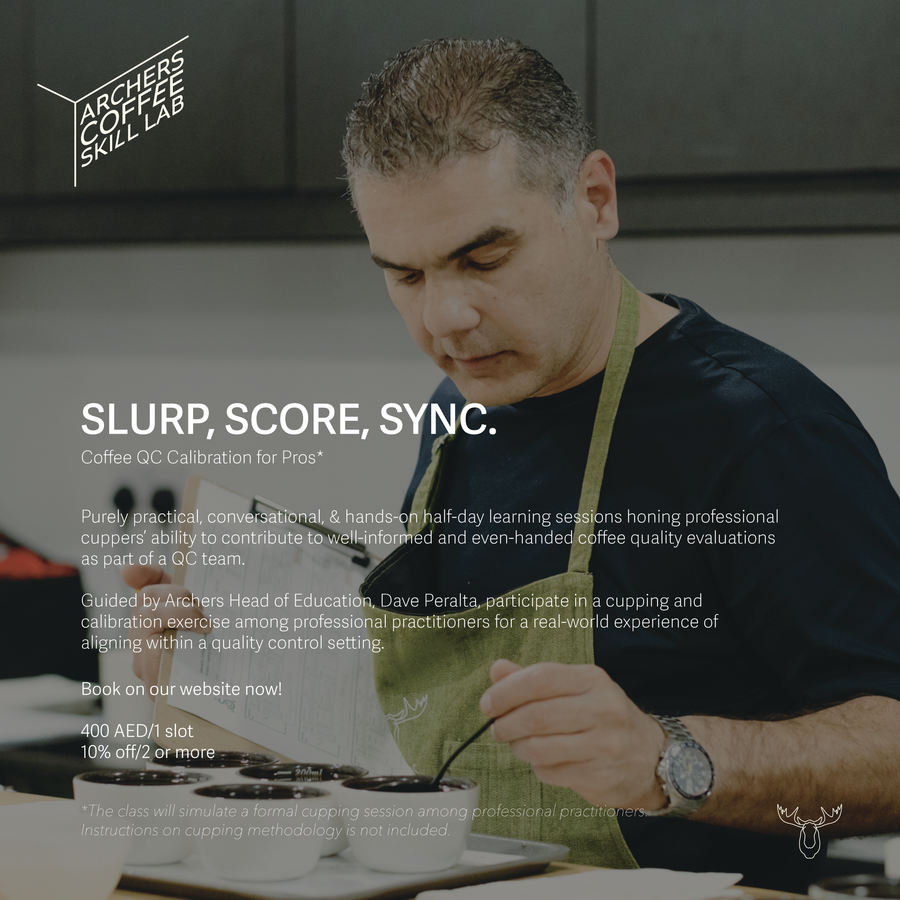 Archers Coffee Skill Lab - Slurp, Score, Sync