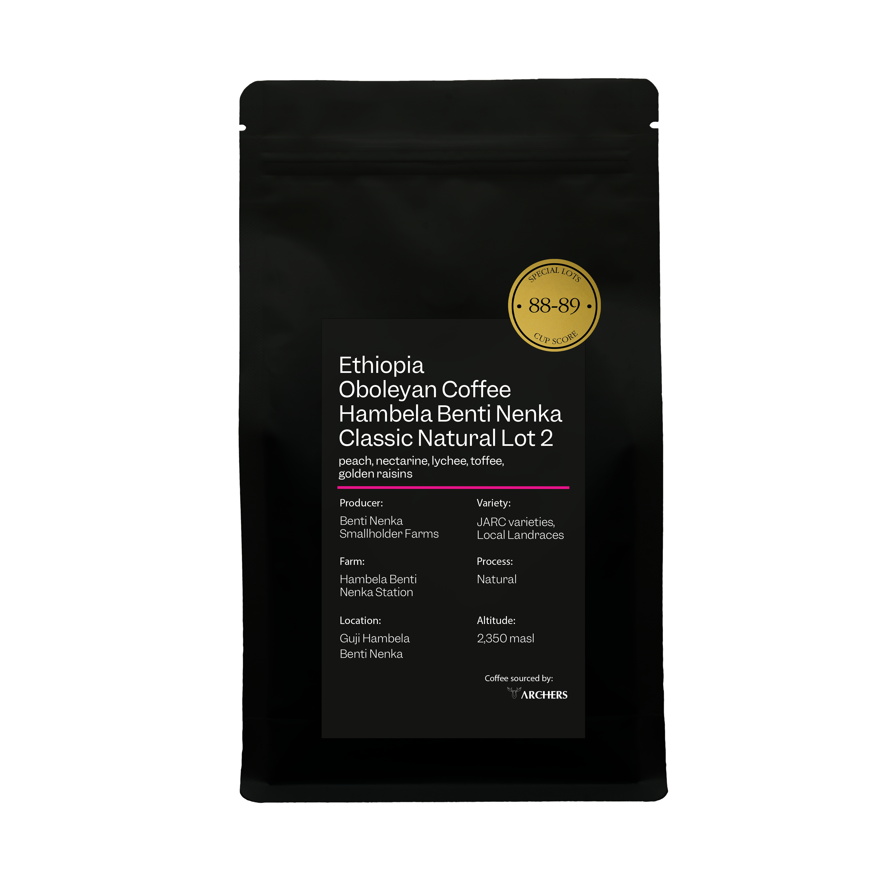 Photo of ETHIOPIAN - OBOLEYAN COFFEE HAMBELA BENTI NENKA - CLASSIC NATURAL LOT 2