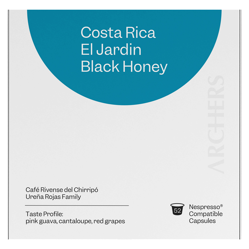 Costa Rica - El Jardin Black Honey - Coffee Capsule Box of 52