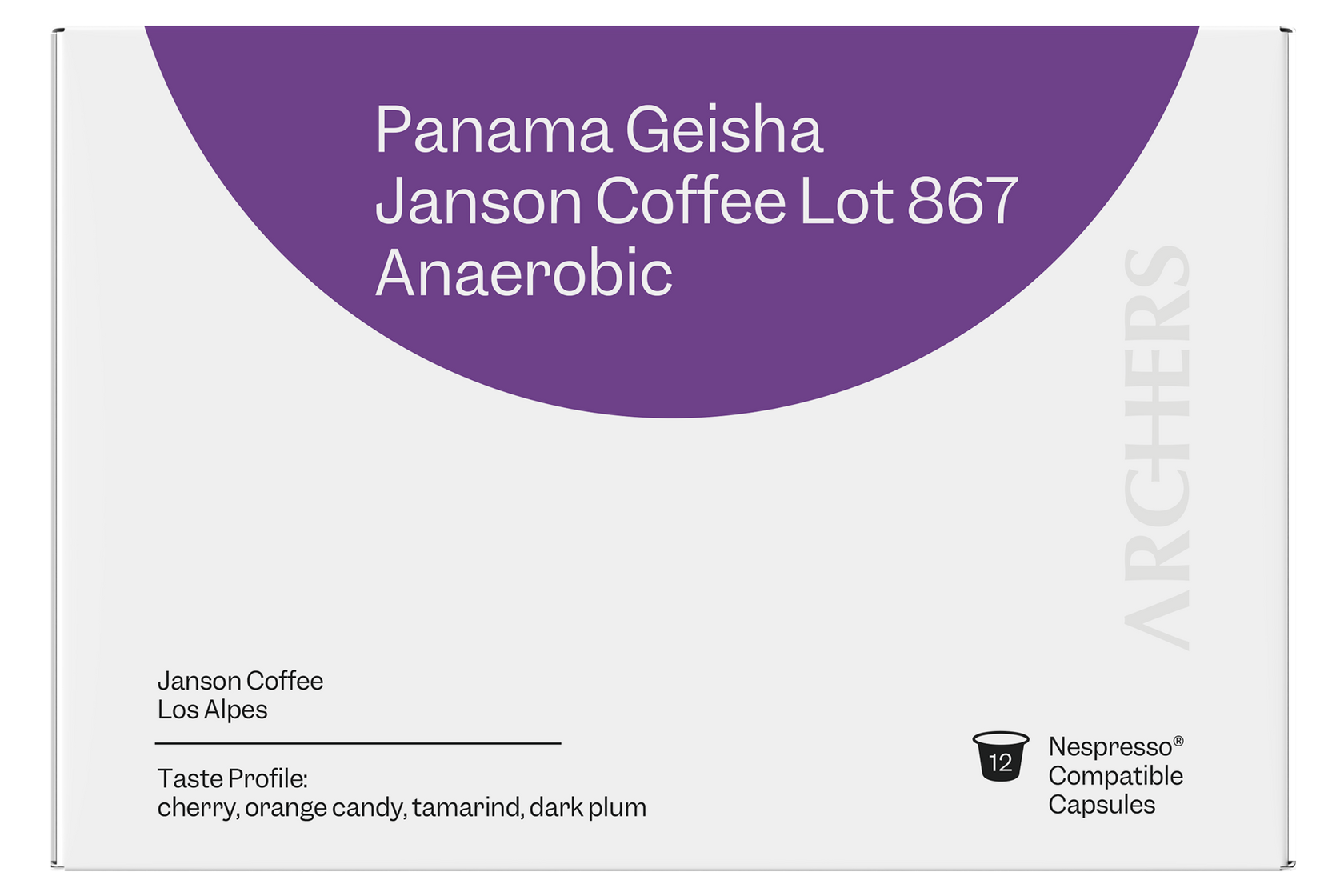 Panama - Janson Coffee Lot 867 Capsule Box of 12 | Archers Coffee