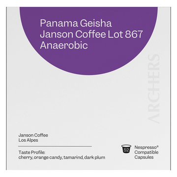 Panama - Janson Coffee Geisha Anaerobic Lot 867 - Coffee Capsule Box of 52