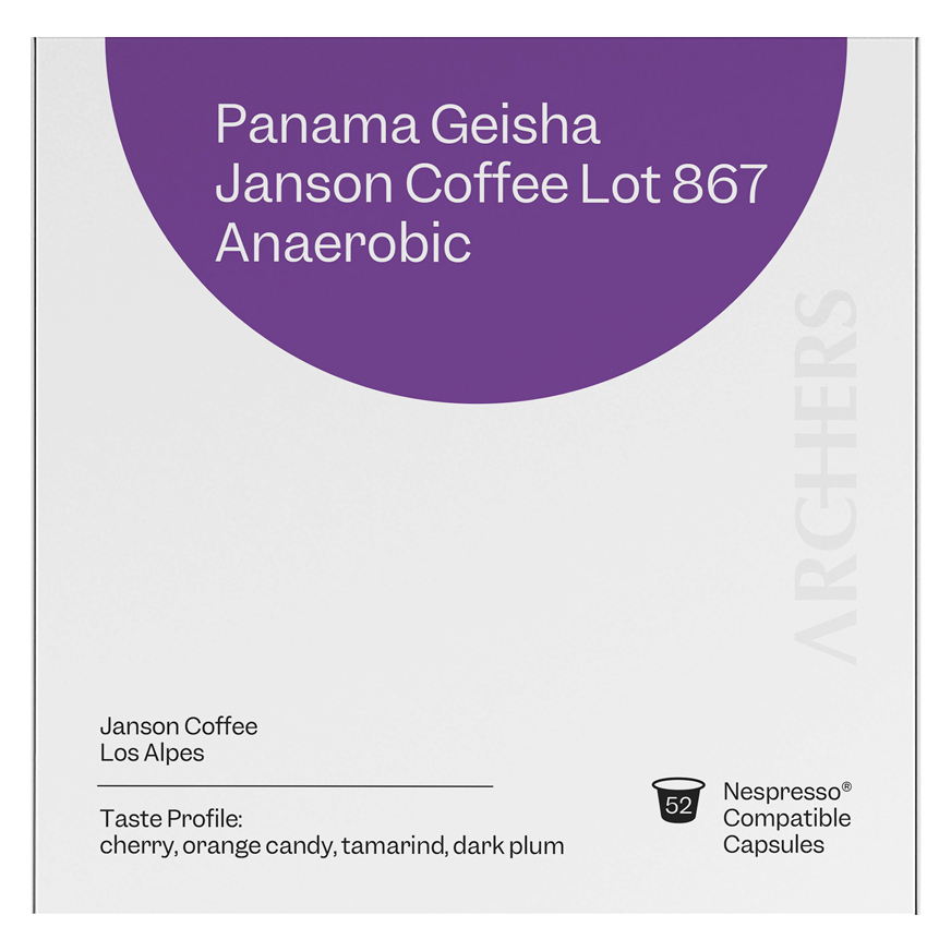 Panama - Janson Coffee Geisha Anaerobic Lot 867 - Coffee Capsule Box of 52